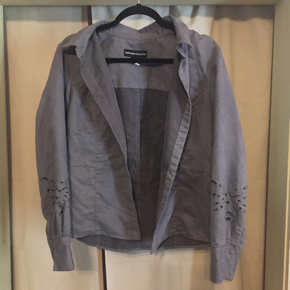 Felt grey jacket